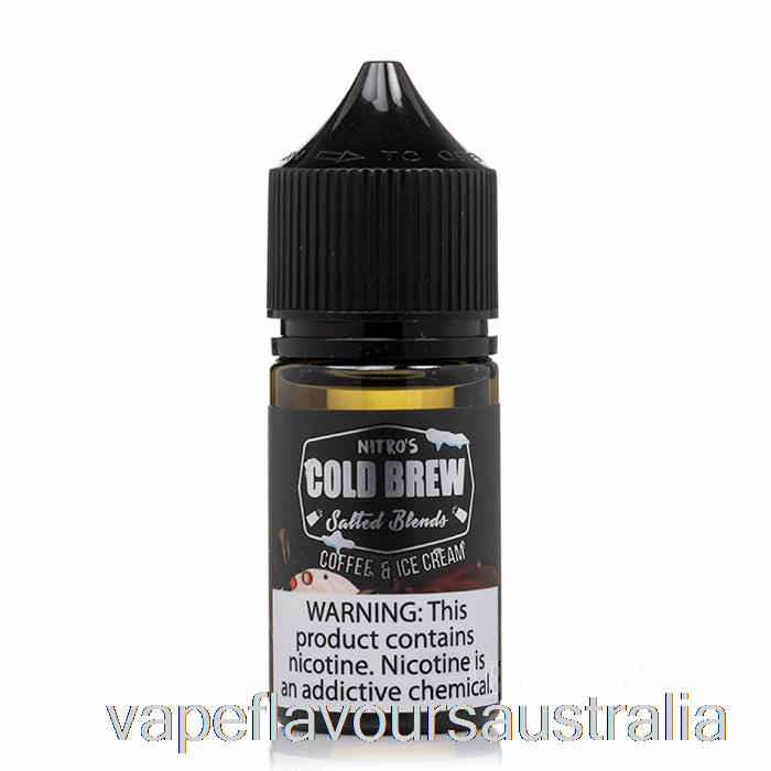 Vape Australia Coffee and Ice Cream - Nitros Cold Brew Salts - 30mL 25mg